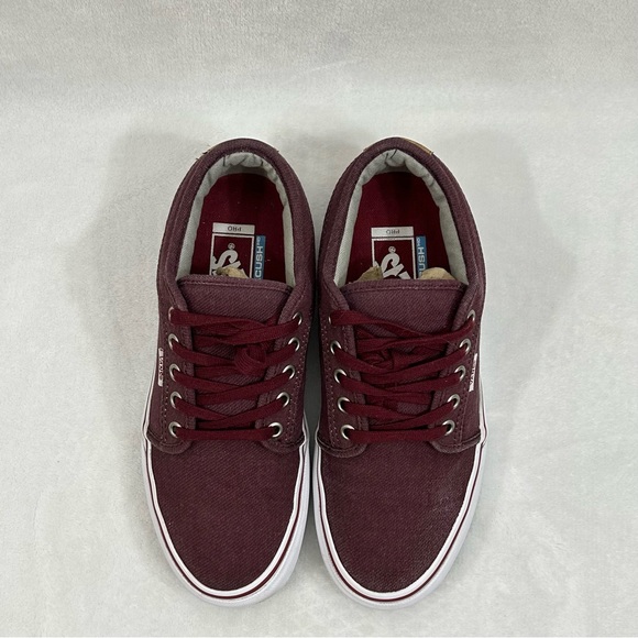 Vans Pro Ultracush Skateboard Maroon Low Top Sneakers Shoes Mens 6.5 Womens 8. - Picture 3 of 13